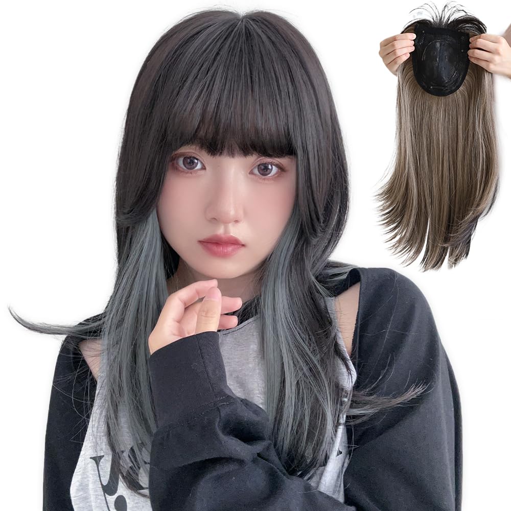 Amazon.co.jp: [ブライトララ] ヘアピース 部分ウィッグ 前髪ウィッグ